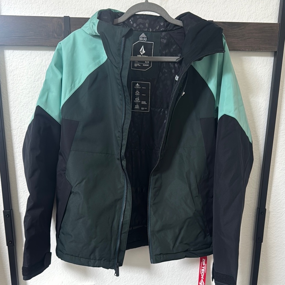 Volcom Green and Black Jacket